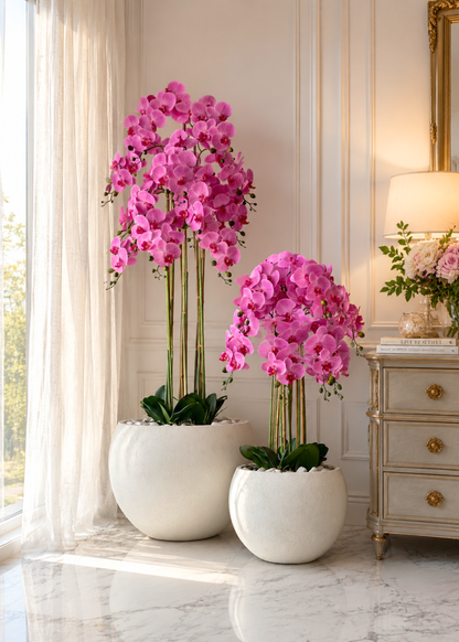 Artificial Pink Orchid Bloom Plant - 3 Feet
