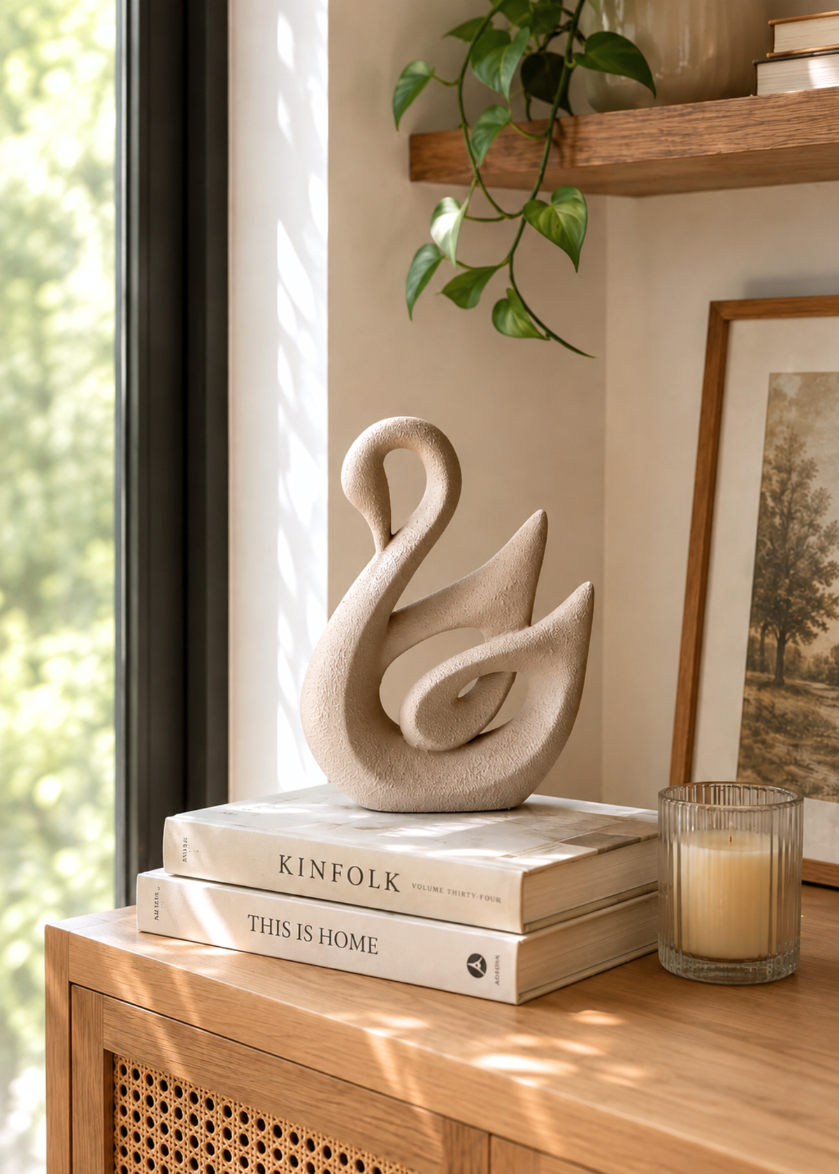 Beige Swan Artefact - Big