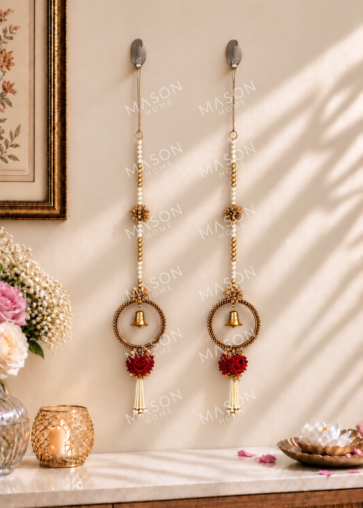 Festive Dwaar shobha Hangings - Set of 2