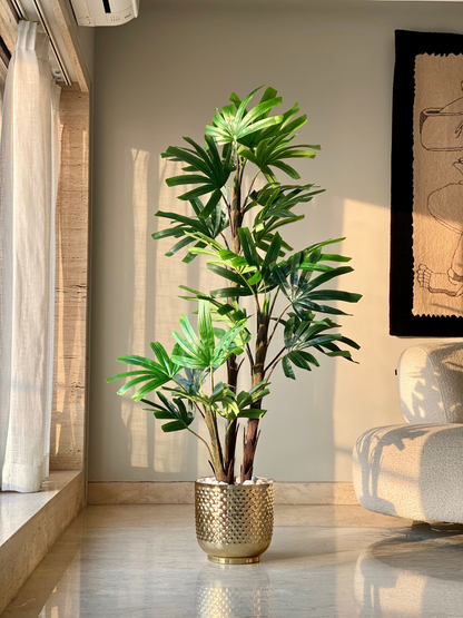 Artificial Dense Rhapis Palm  Plant - 5.5 Feet