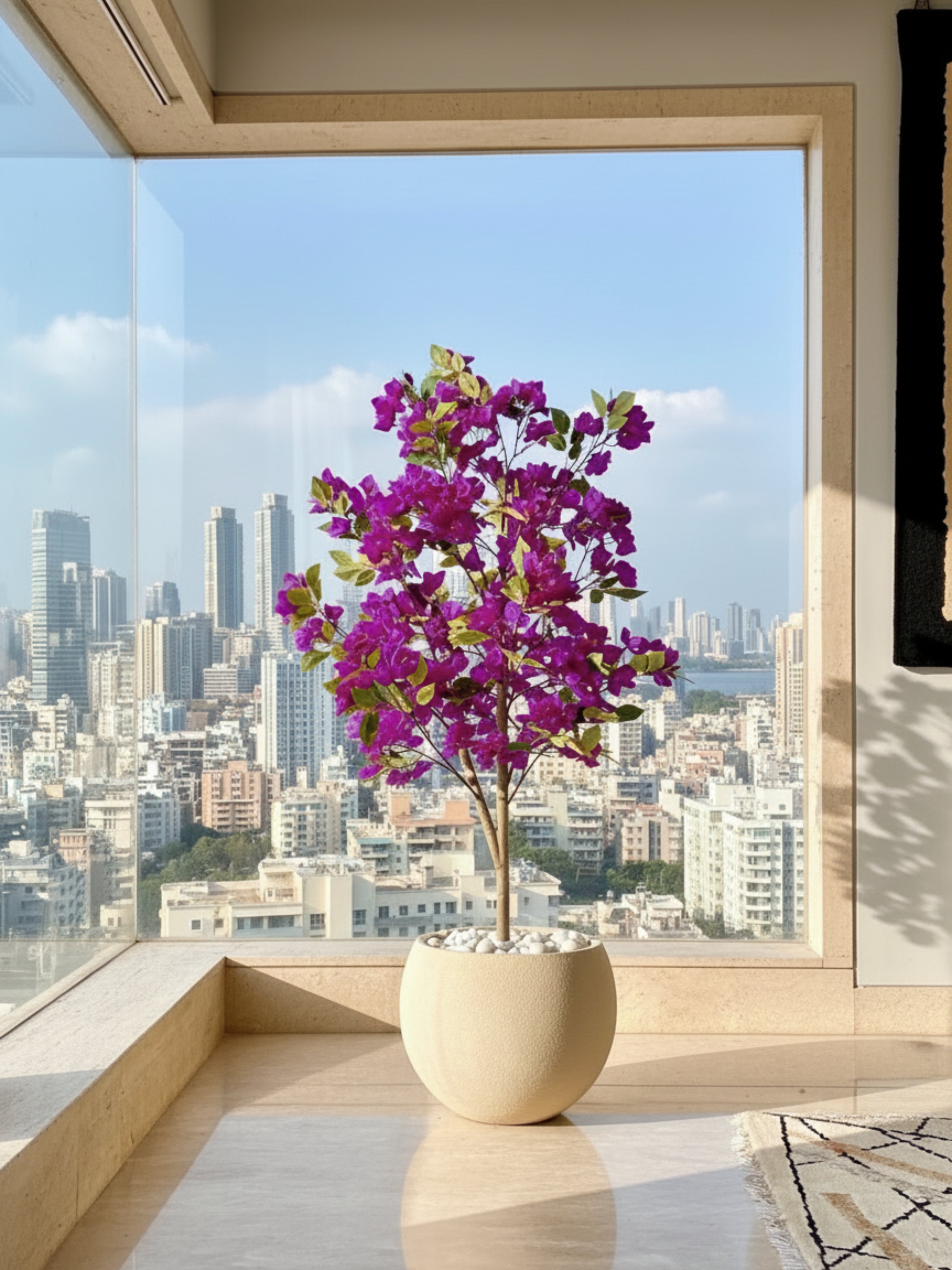 Artificial Purple Bougainvillea Plant - 5 Feet