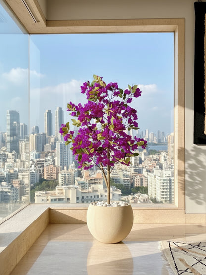 Artificial Purple Bougainvillea Plant - 5 Feet