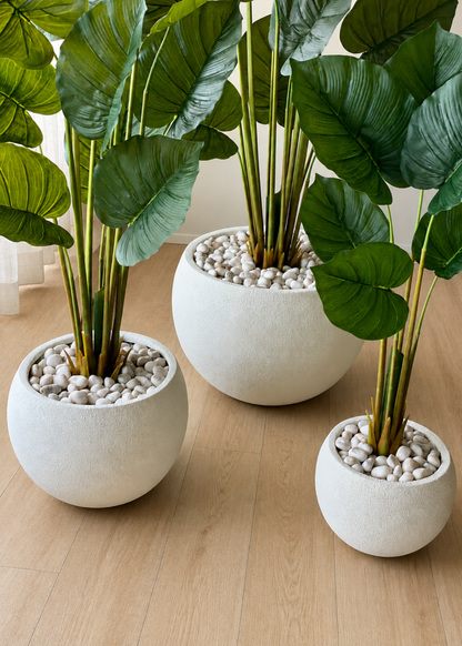 Lithos Planters - Chalk White