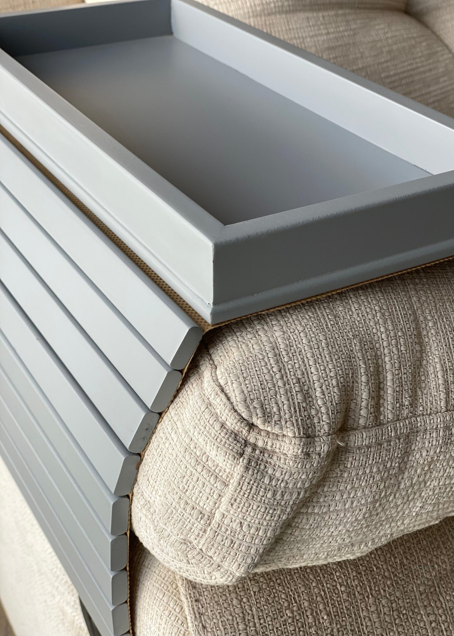 Sofa Armrest Tray - Grey