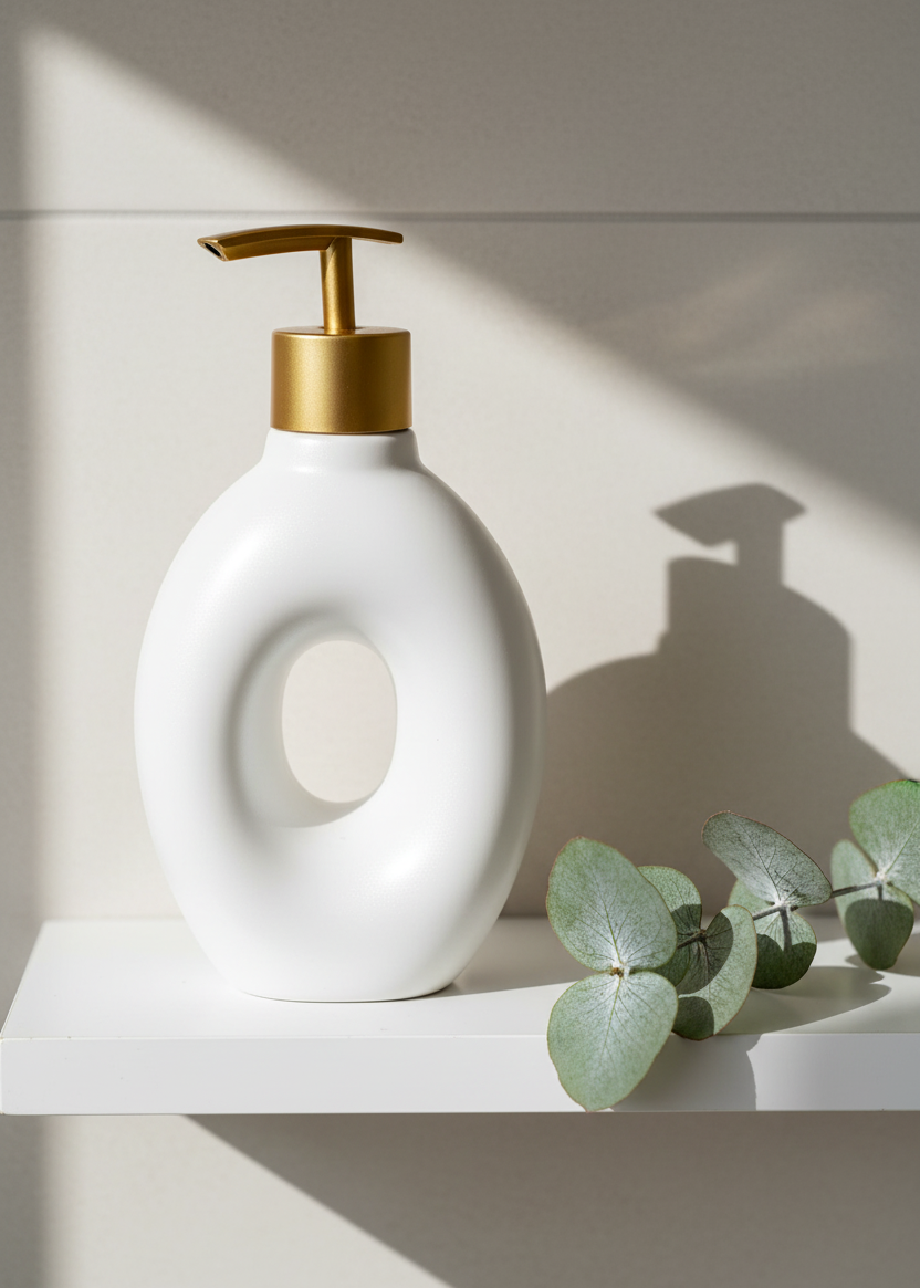 Orb Hollow Bathroom Dispenser - White