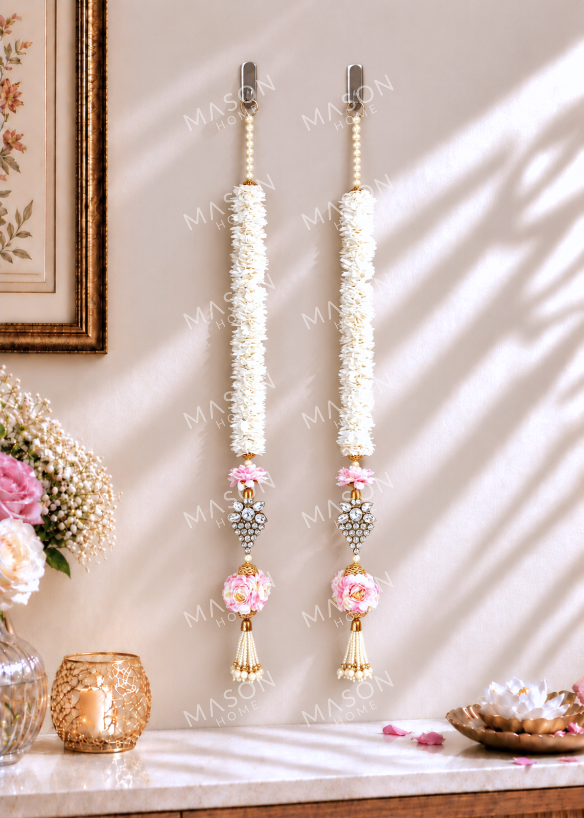 Festive Shubhra Pushp Ladi - Set of 2