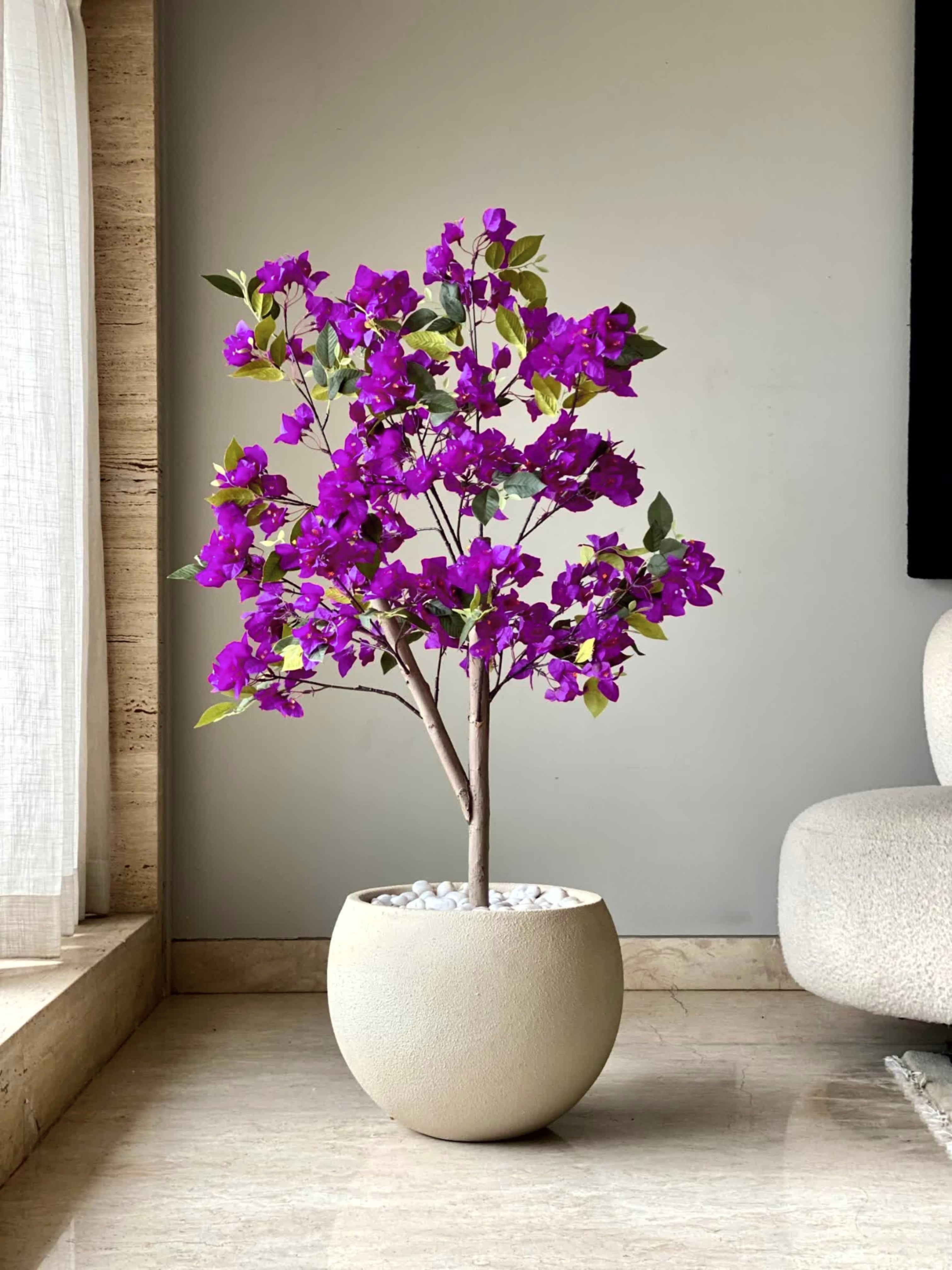 Artificial Purple Bougainvillea Plant - 4 Feet