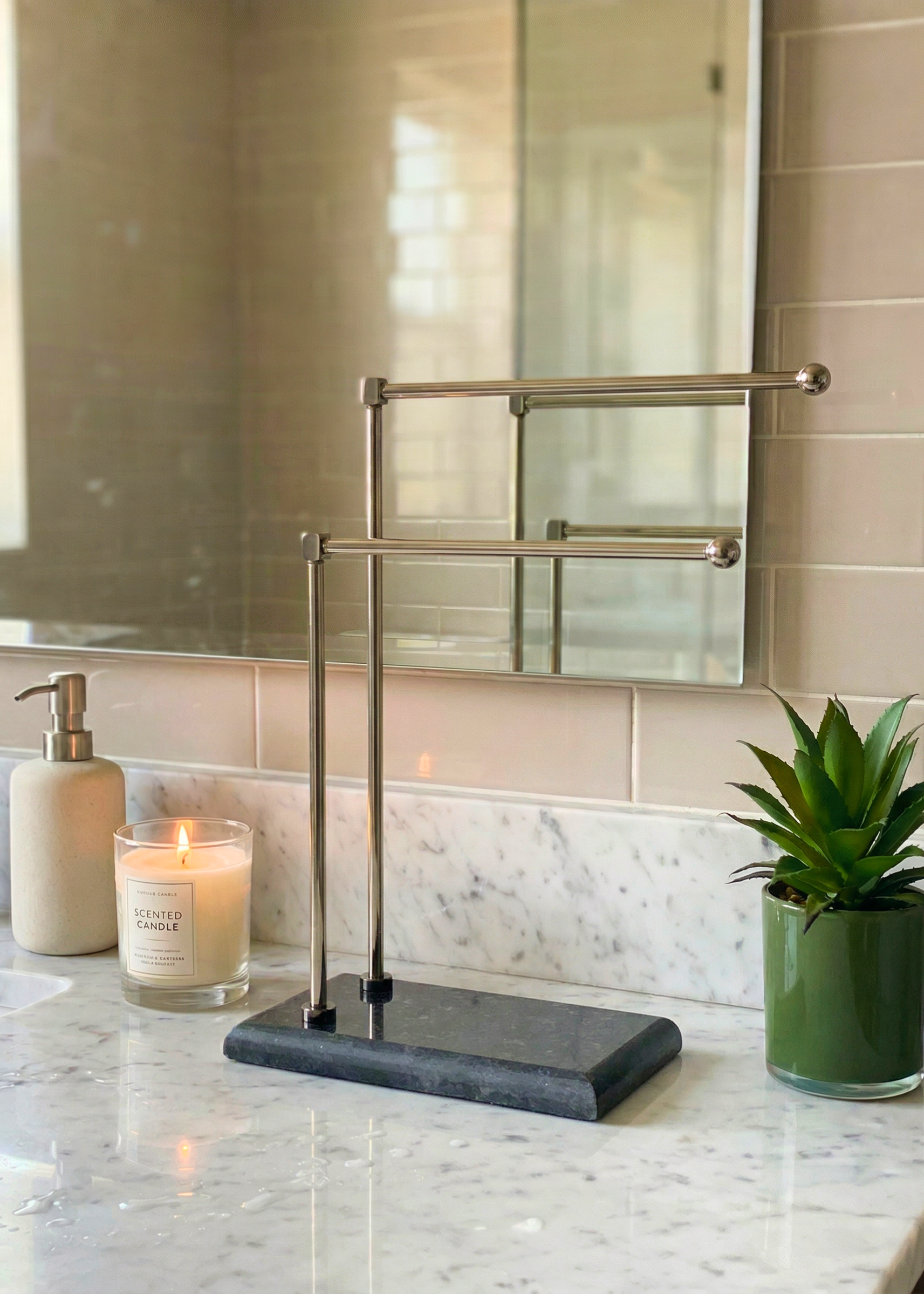 Melrose Hand Towel Stand - Black