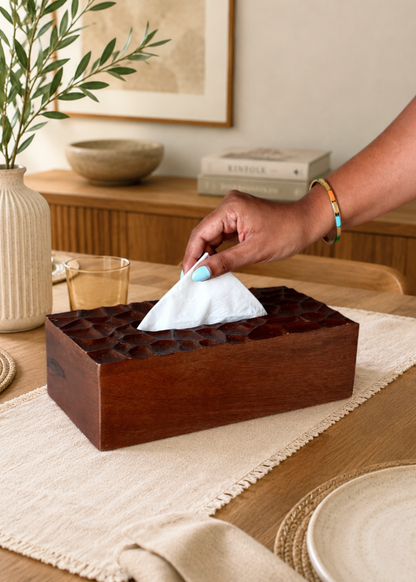 Terrain Wooden Tissue Box