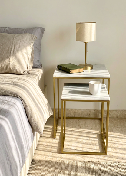 Oxford Square Nesting Tables - Set of 2
