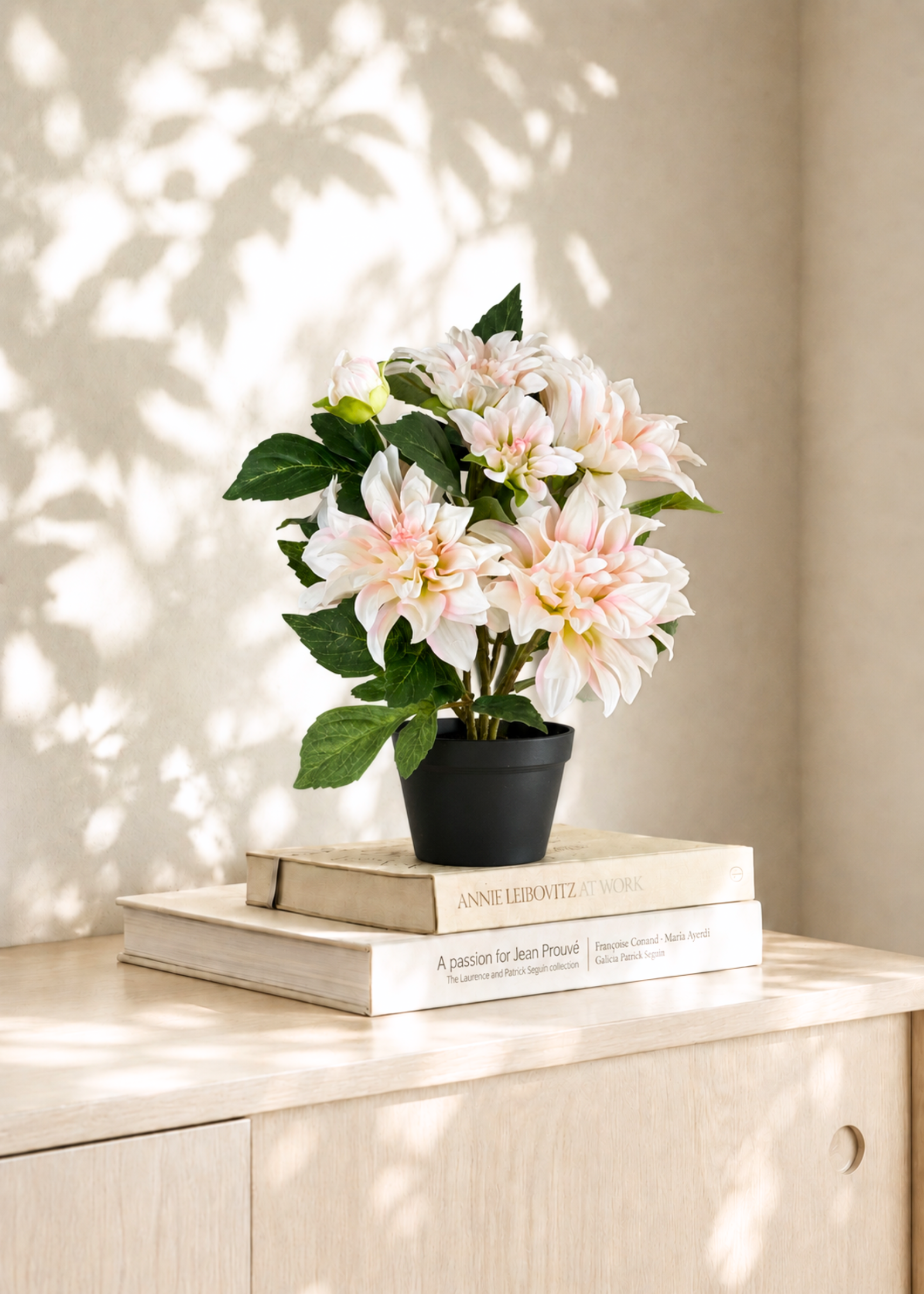 Artificial Dahlia Floral Plant - 1.3 Feet