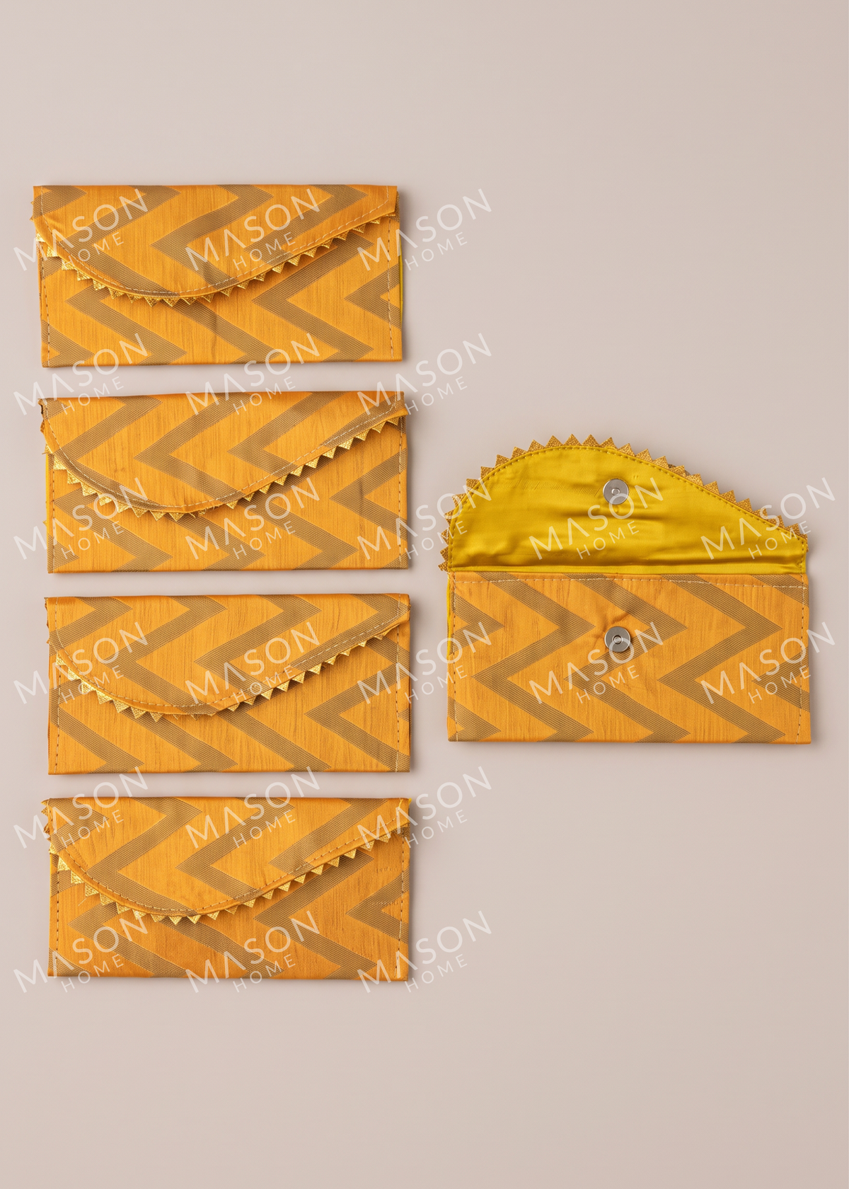 Festive Riwaaz Envelope Yellow - Set of 5