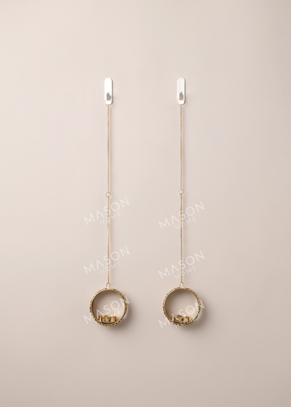 Festive Golden Glow Diya - Set of 2