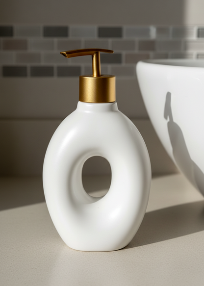 Orb Hollow Bathroom Dispenser - White