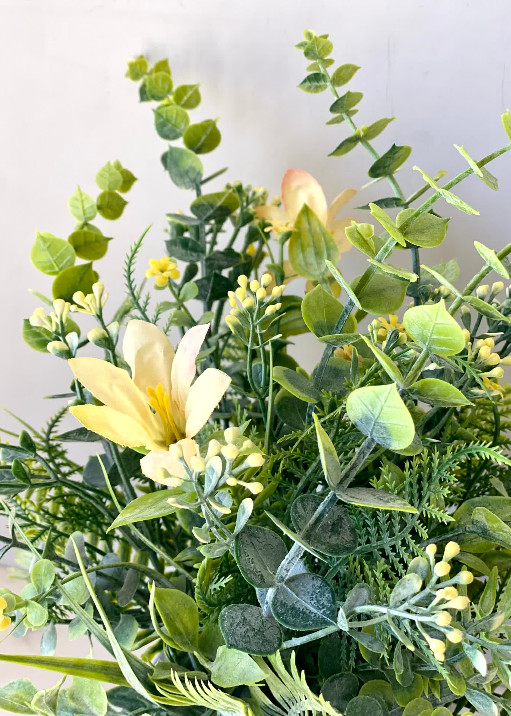 Artificial Lily Meadow Plant - Yellow