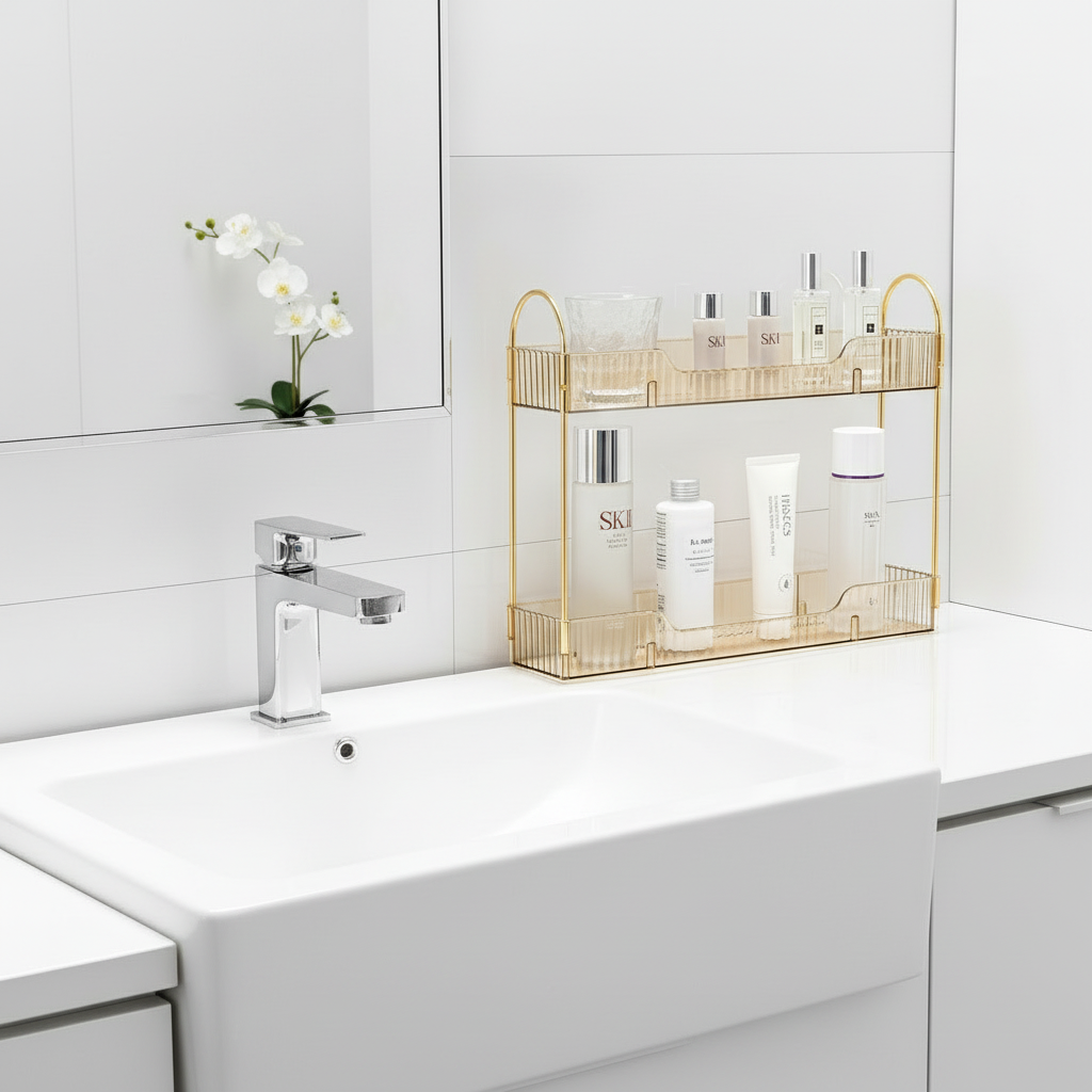 Bathroom Countertop Organiser - Amber