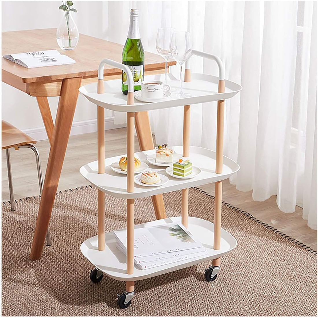 3 Tier Trolley Tray - Rectangle