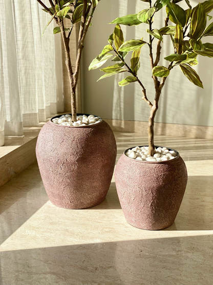 Mesa Planters - Rustic Brown