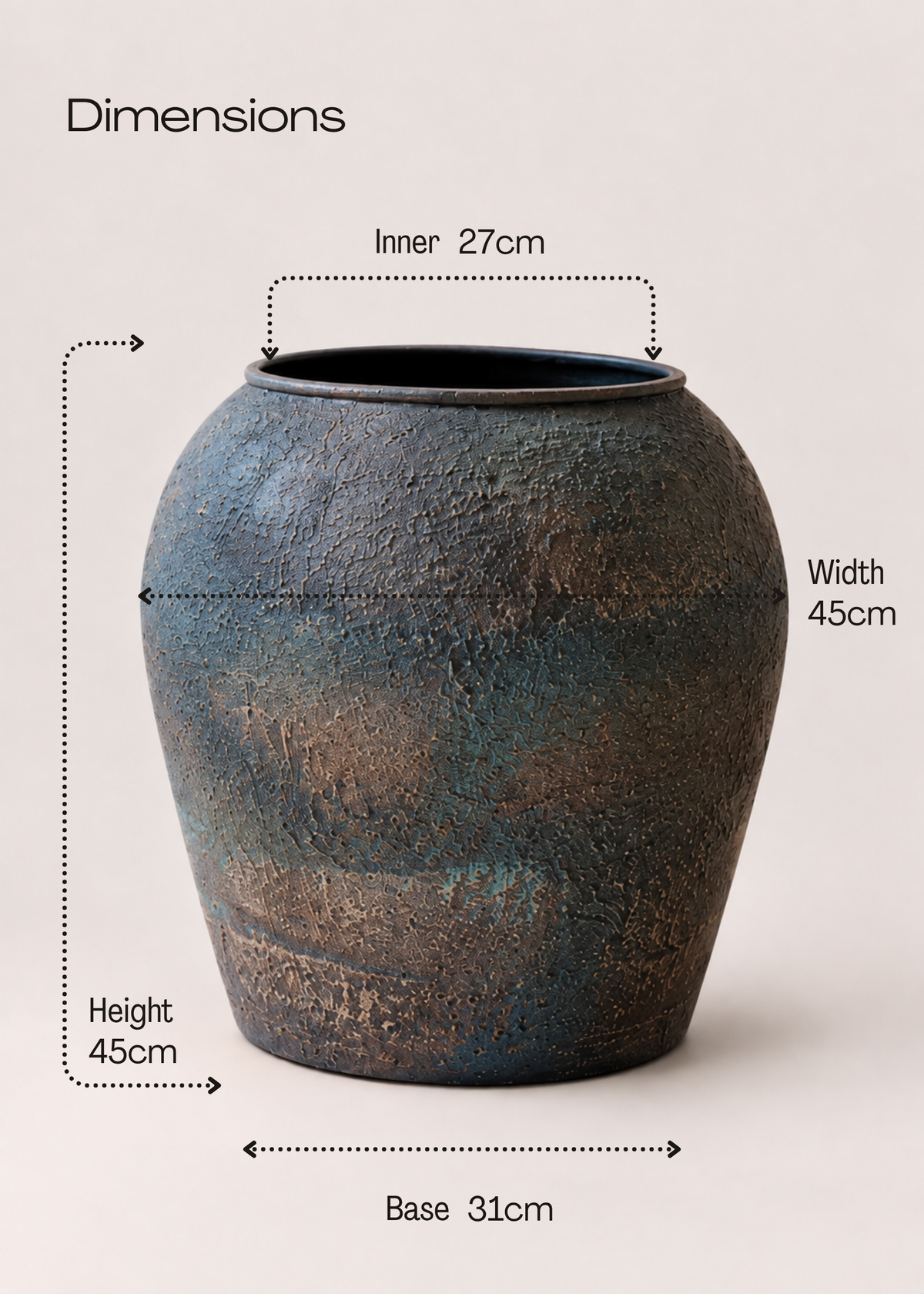 Mesa Planters - Rustic Ash Grey