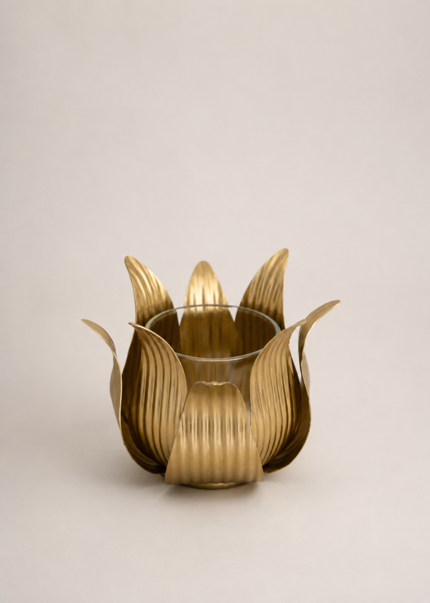 Gold Lotus Diyas