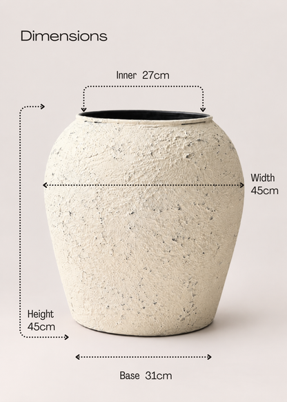 Mesa Planters - Rustic Ivory