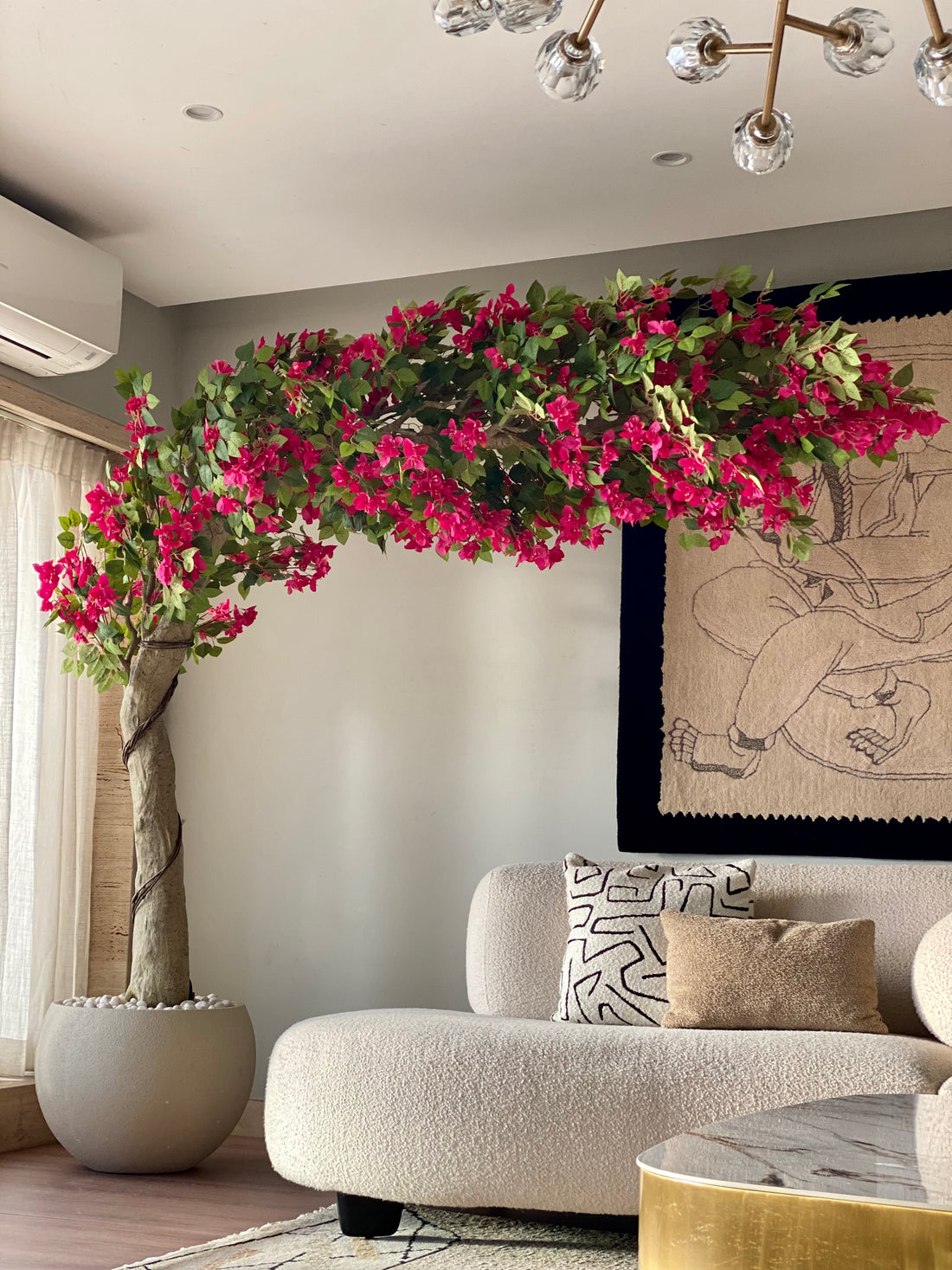 Artificial Grandeur Bougainvillea Plant - 8 Feet