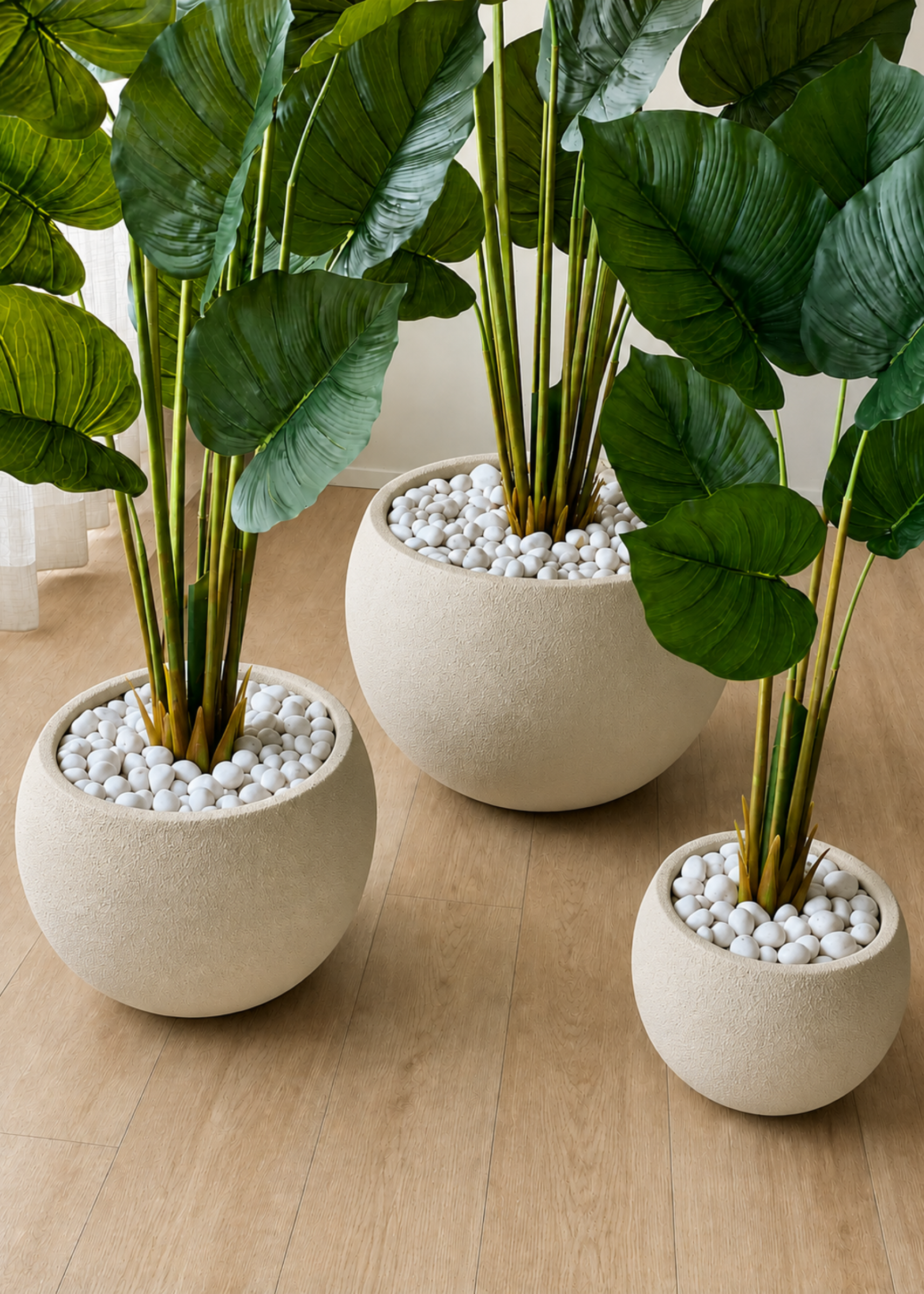 Lithos Planters - Beige