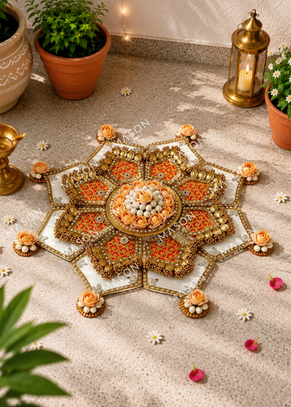 Festive Gulbahar Rangoli