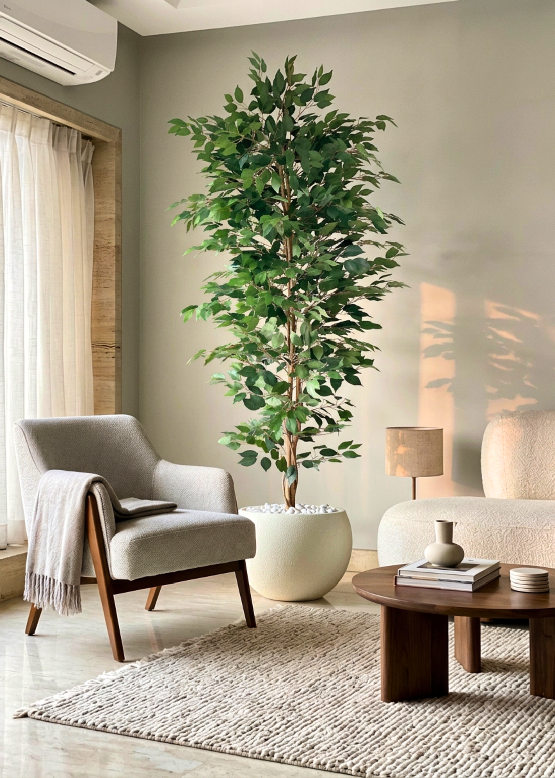 Artificial Weeping Ficus Plant - 7 Feet