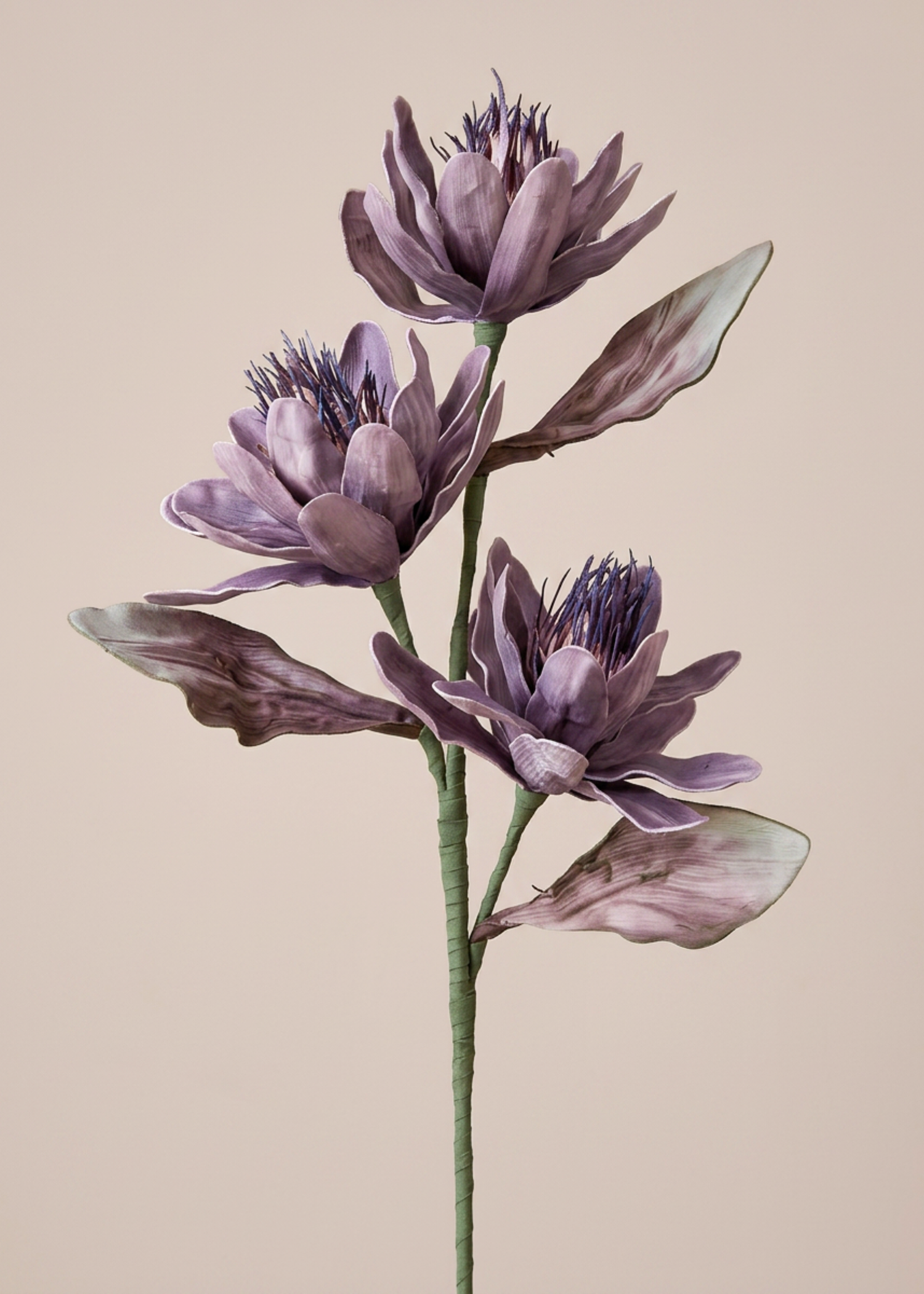 Artificial Corolla Flower Stem - Lavender Ombre (One Stem)