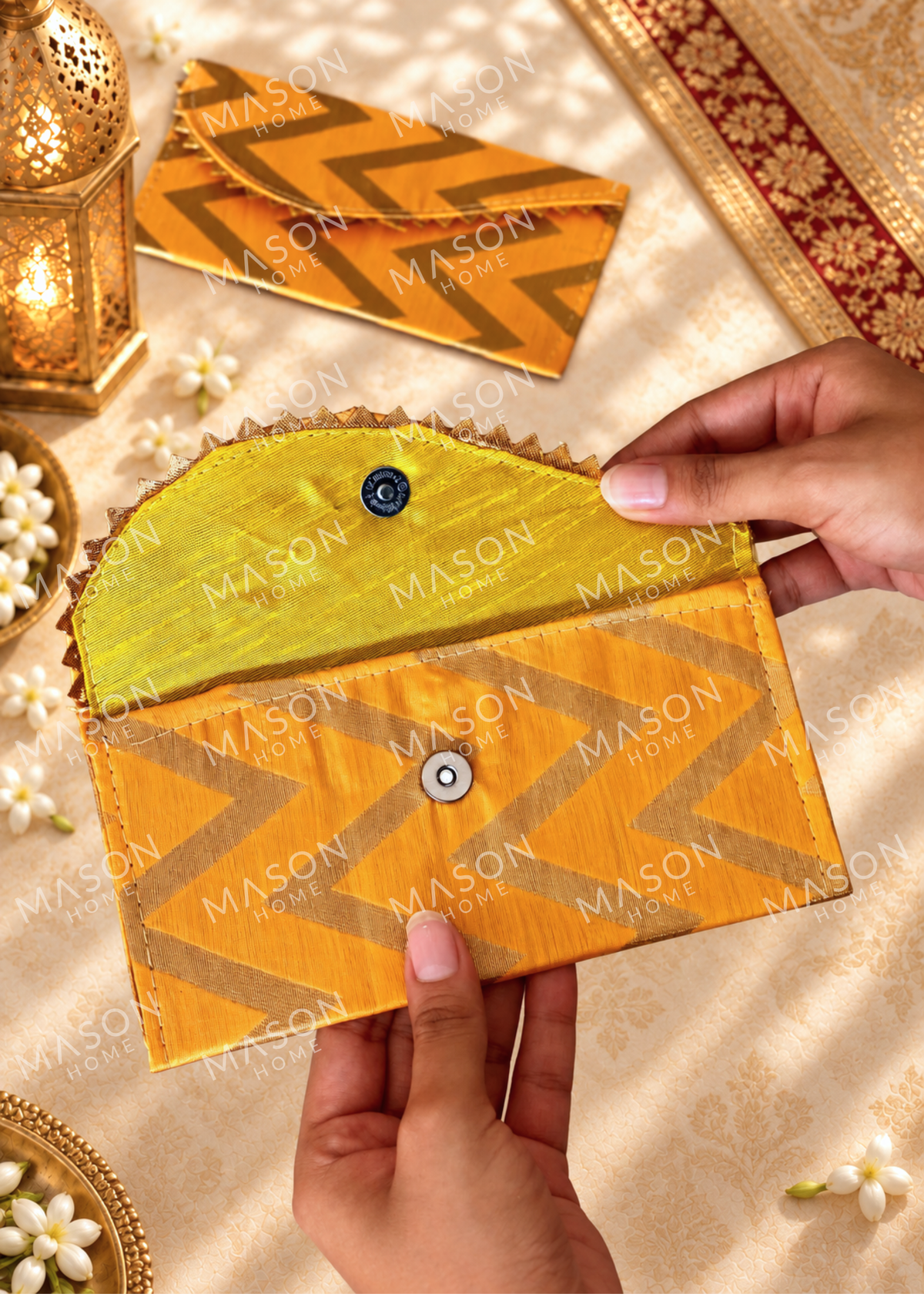 Festive Riwaaz Envelope Yellow - Set of 5