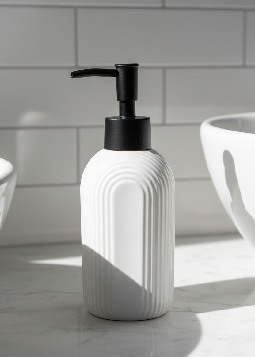 Mono Bathroom Dispenser - White