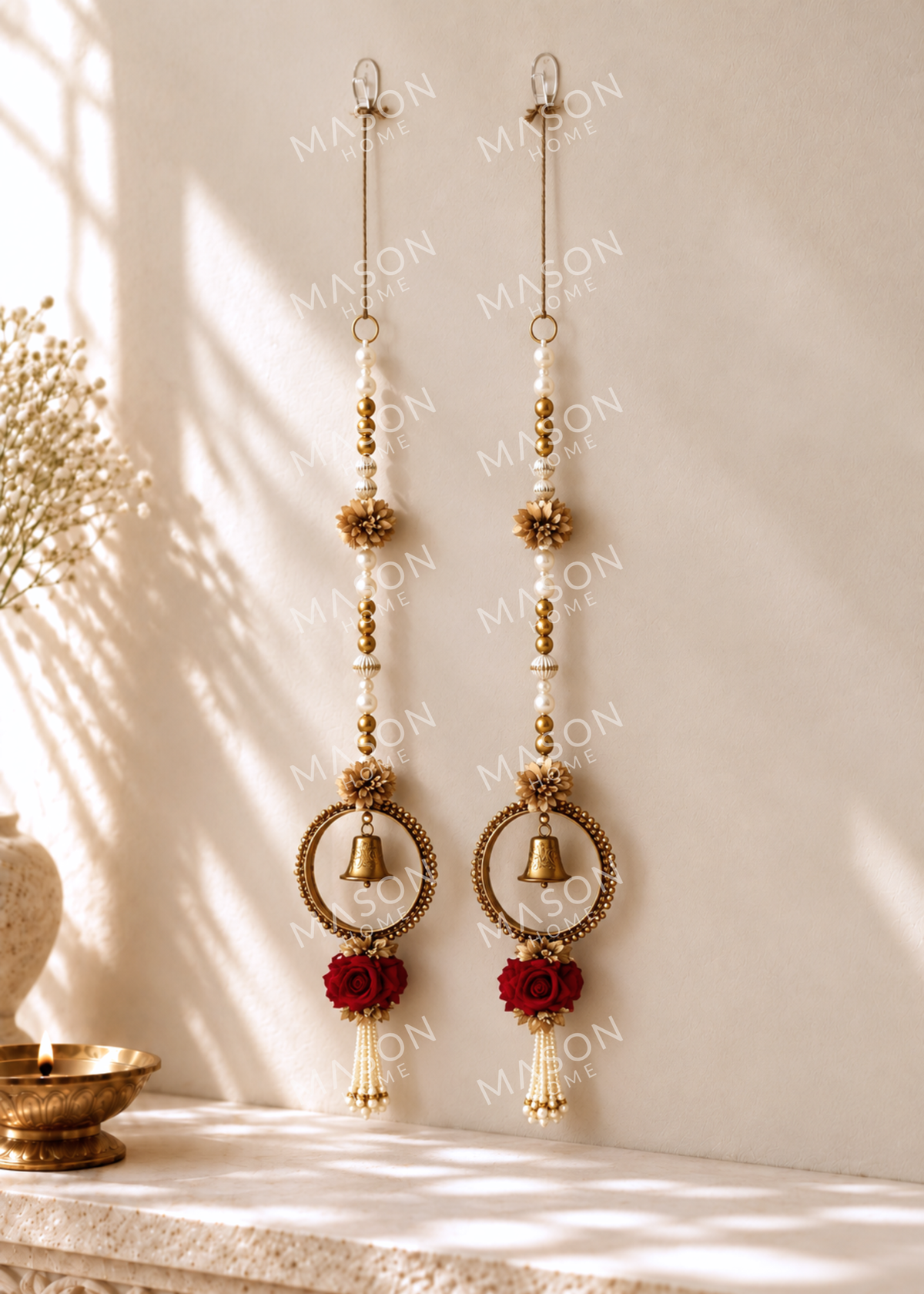 Festive Dwaar shobha Hangings - Set of 2