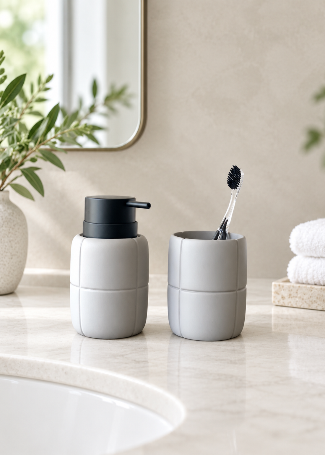 Cocoon Bathroom Set - Set of 2