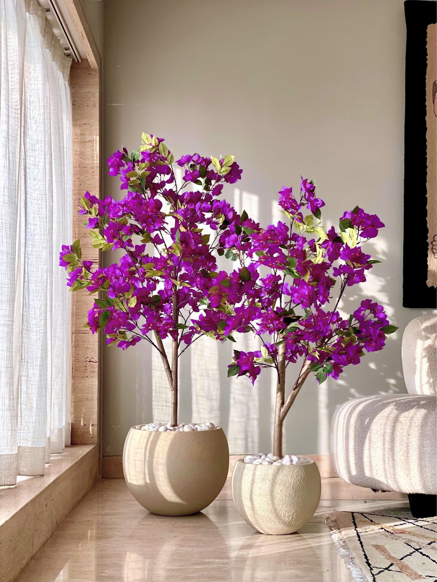 Artificial Purple Bougainvillea Plant - 4 Feet