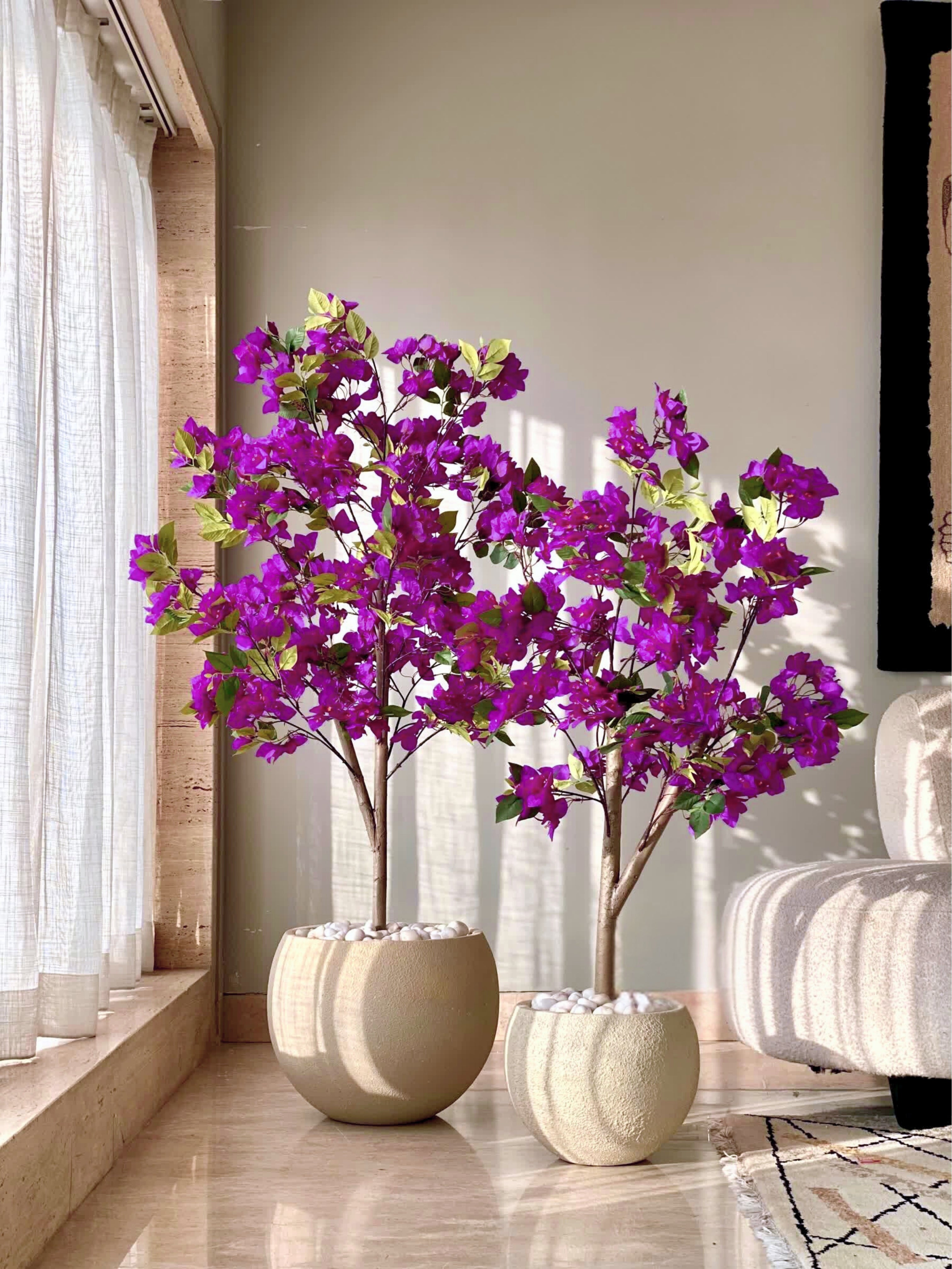 Artificial Purple Bougainvillea Plant - 4 Feet