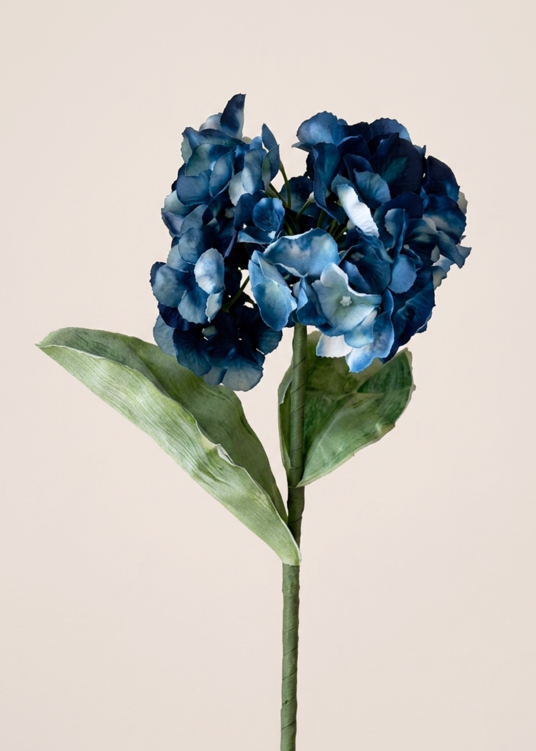 Artificial Hydrangea Flower Stem - Blue Ombre (One Stem)