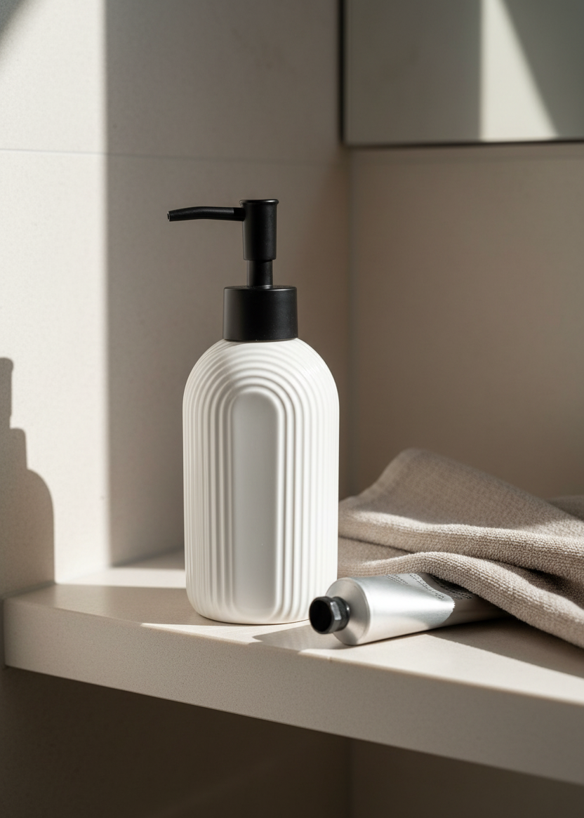 Mono Bathroom Dispenser - White