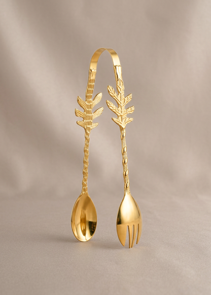 Royal Floral Bloom Tongs - Gold