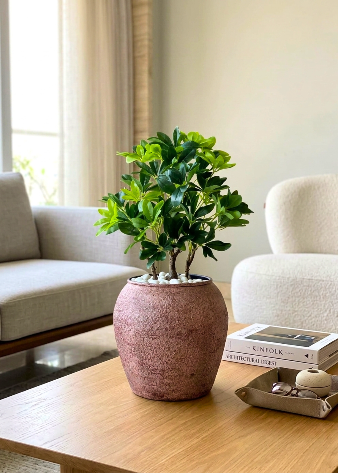 Artificial Schefflera Bonsai - 2 Feet