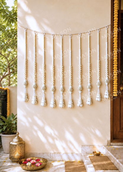 Festive Pearl Hanging - Set of 10
