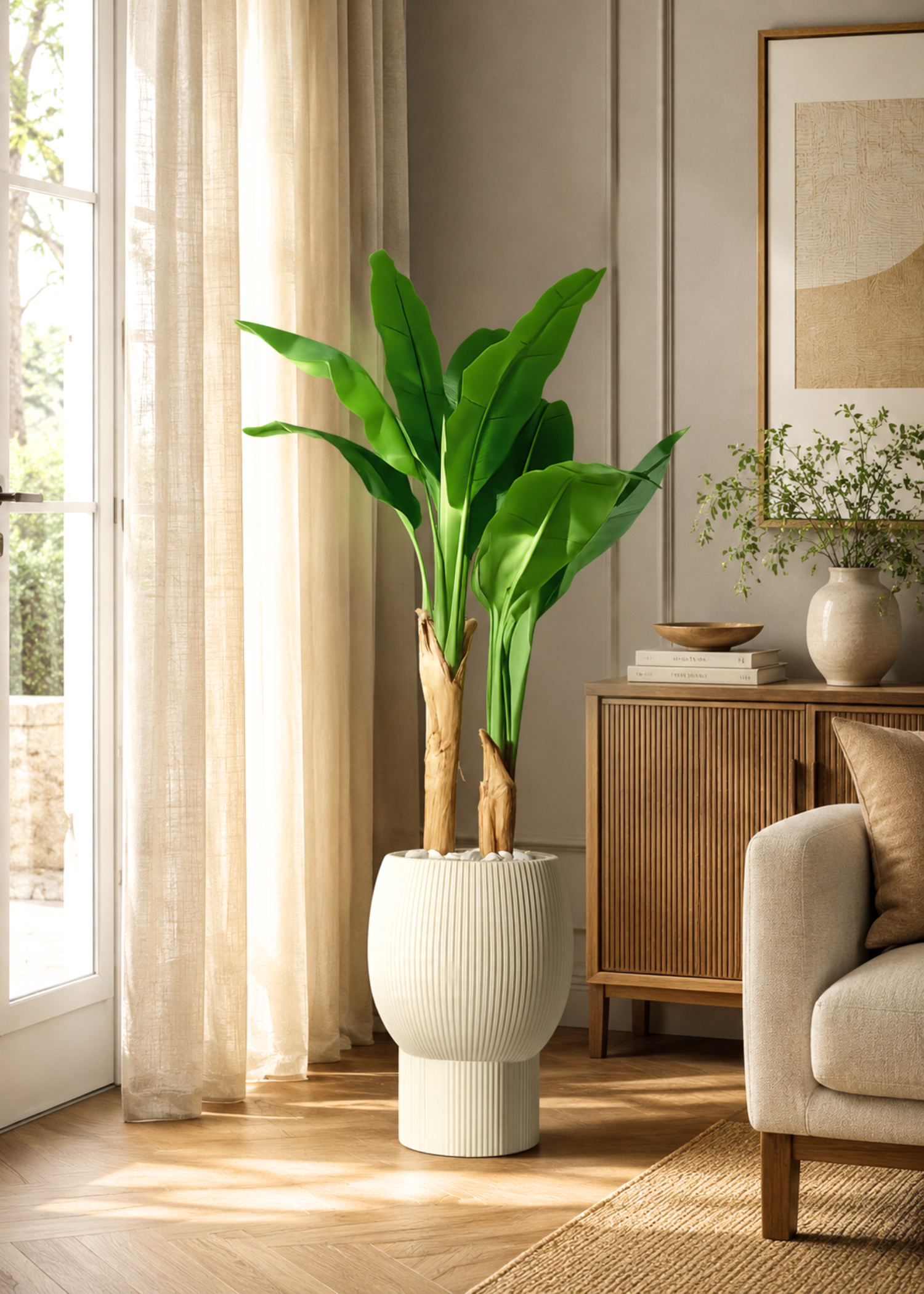 Artificial Banana Palm Plant - 4 Feet