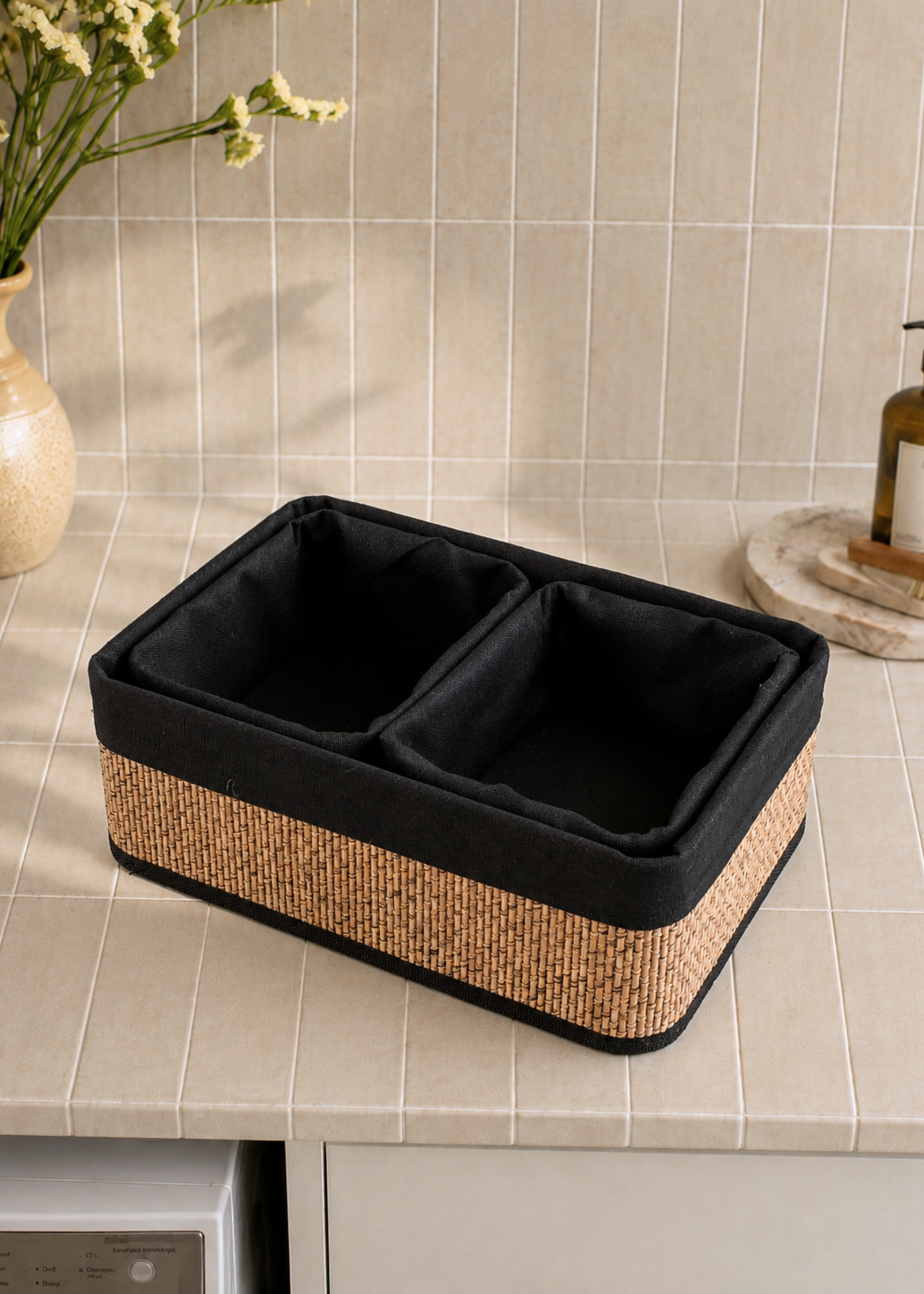 Kairo Baskets -  Black &amp; Brown (Set of 3)