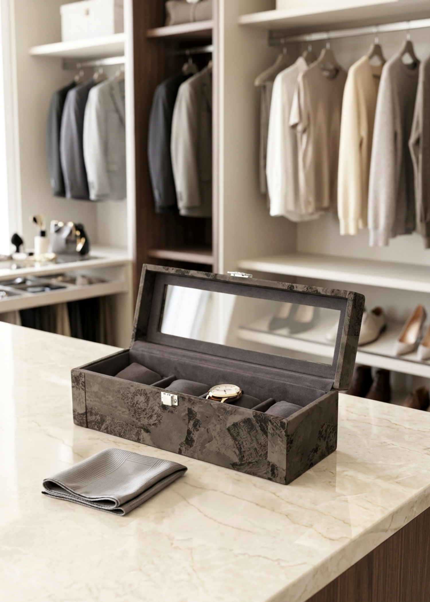 Indo Mocha Watch Box - 4 Slots
