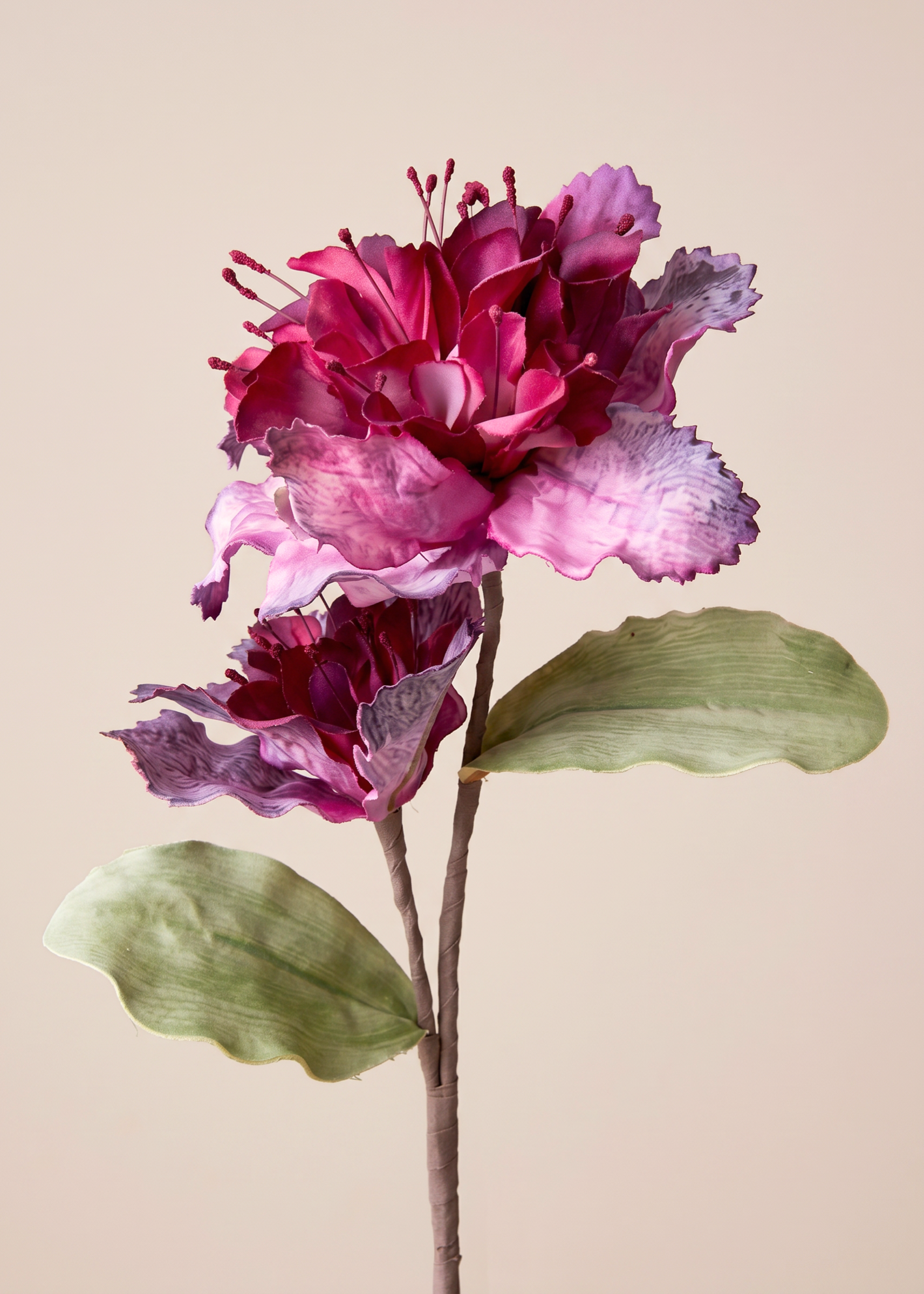 Artificial Rose Bay Flower Stem - Magenta Ombre (One Stem)