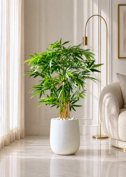 Noa Round Planters - White