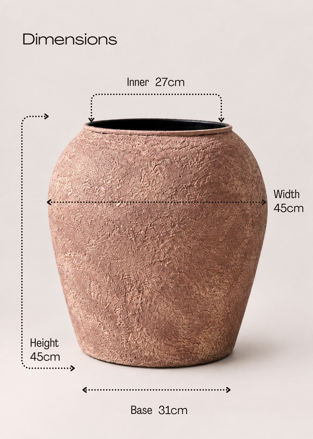 Mesa Planters - Rustic Brown
