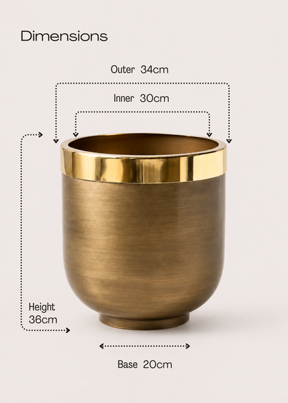 Minsk Planters - Antique Brown