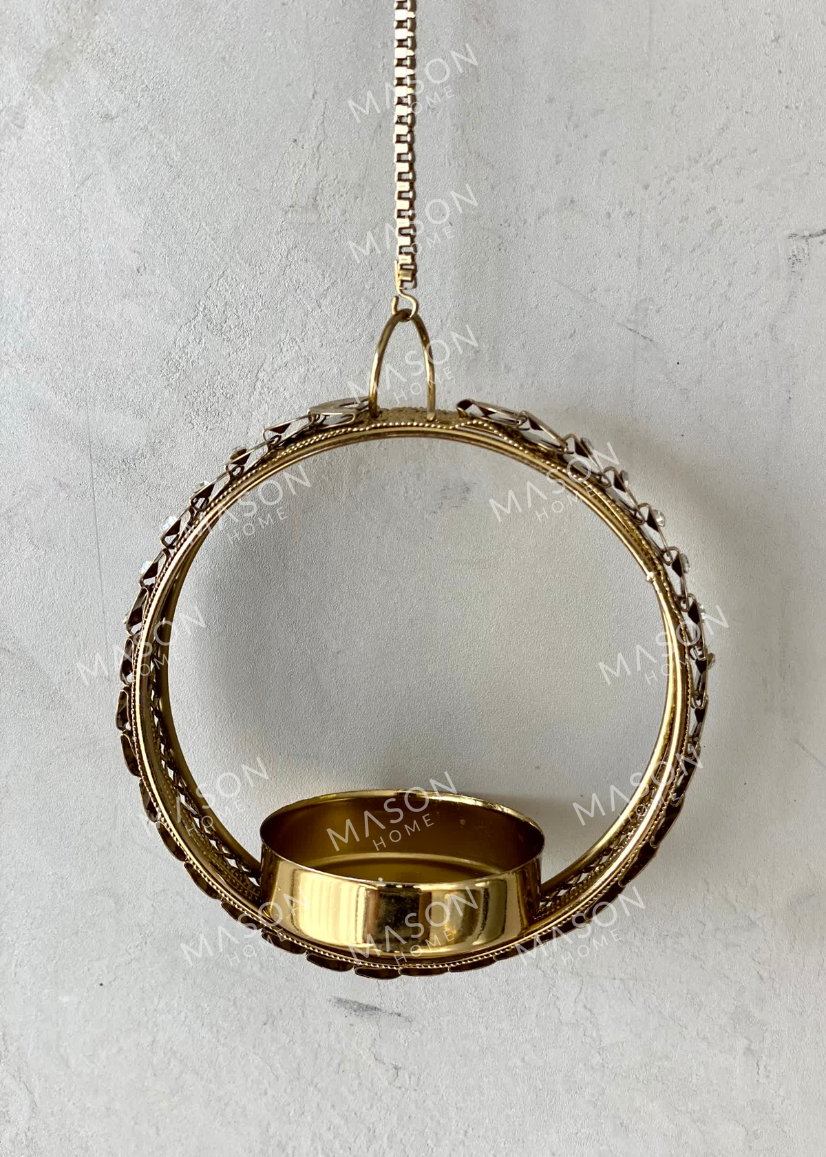 Festive Golden Glow Diya - Set of 2