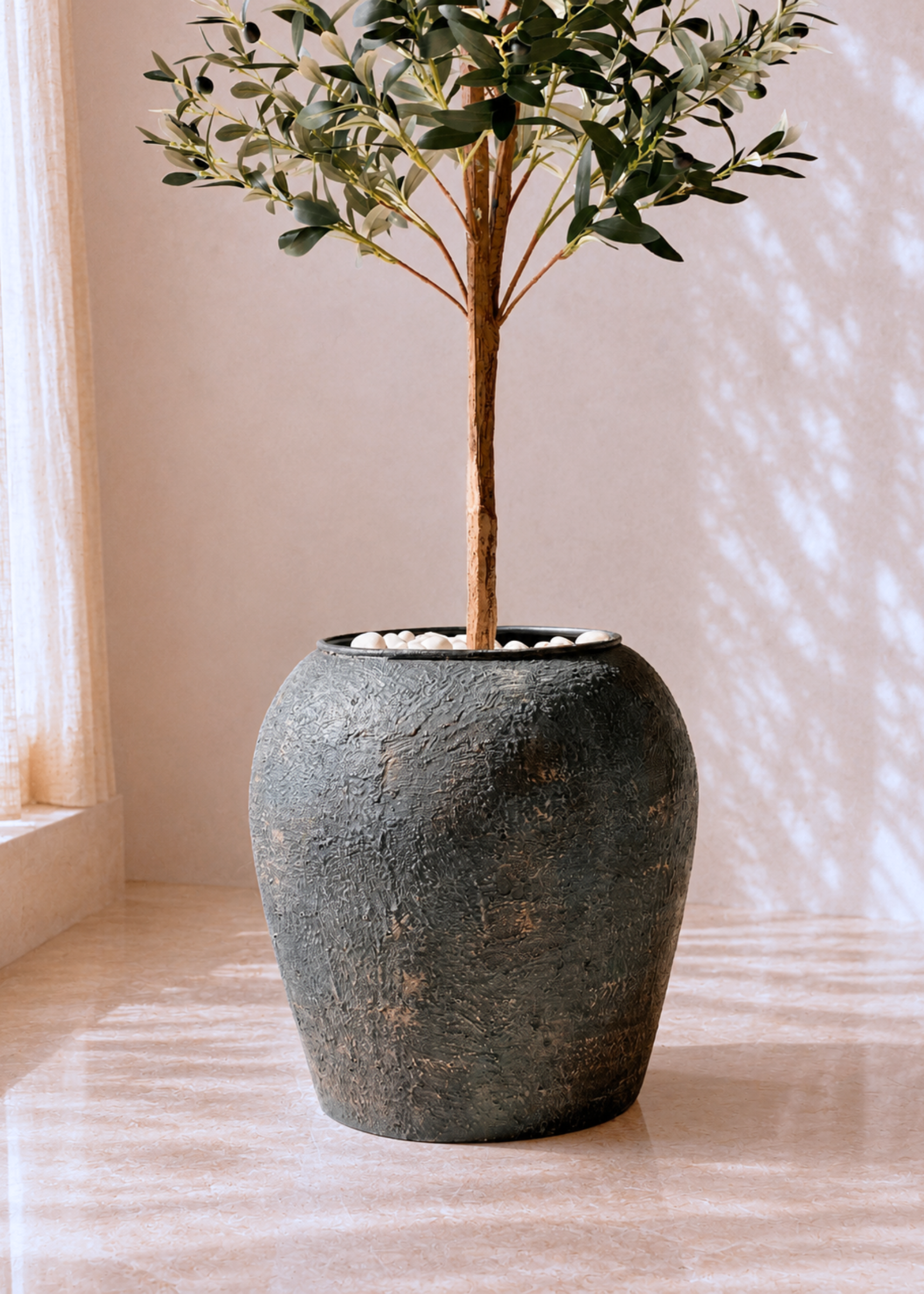 Mesa Planters - Rustic Ash Grey
